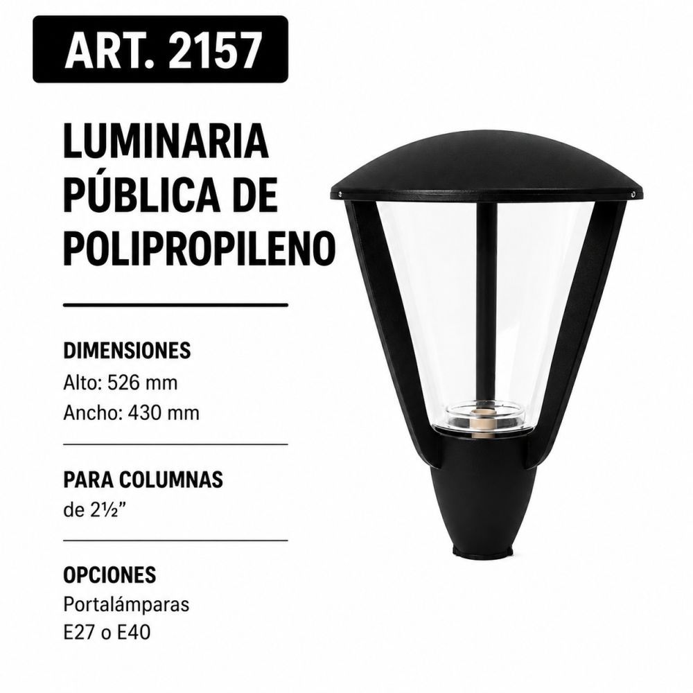 Art. 1221 – Luminaria Pública de Polipropileno