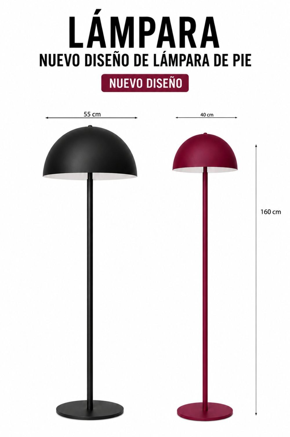 Nueva lámpara de pie
